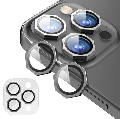 Camera Lens Protection Ring Film with Metal Frame Protector—
For apple iPhone mobiles 12 Pro Max, 13 Pro/13 Pro Max, 16/16 Pro/16 Pro Max, 14/14 Pro Max and 15/15 Pro Max.