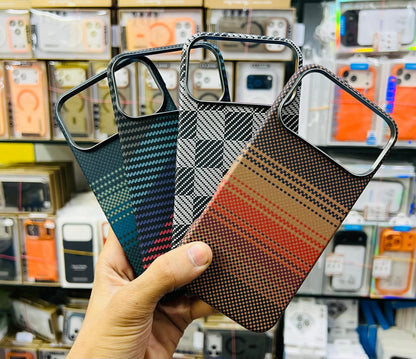 Ultra Strong Magnets Carbon Fibre Pattern Phone Case for iPhone  17 Pro Max Magnetic Wireless Charging Shockproof Protect Cover