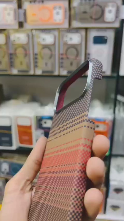 Ultra Strong Magnets Carbon Fibre Pattern Phone Case for iPhone  17 Pro Max Magnetic Wireless Charging Shockproof Protect Cover